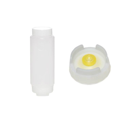 Bouteille Souple Membrane Medium avec Couvercle &agrave; Vis Blanc - 355ML - FFO-1122-000 - Linum