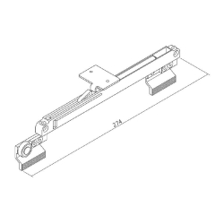 Syst&egrave;me pour portes coulissantes Amortisseur S.615 - 38170.99 - Linum