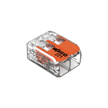 Accessoires &eacute;lectriques Borne de connexion 2 fils + Poign&eacute;e - ELK-9018-000 - Linum
