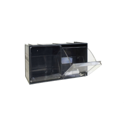Bloc-tiroirs basculants 2 godets s&eacute;rie Crystal Box - CRB-0005-022 - Linum
