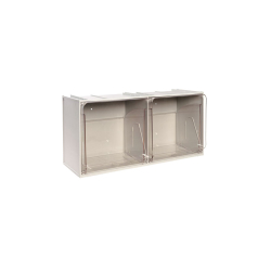 Bloc-tiroirs basculants 2 godets S&eacute;rie Crystal Box - CRB-0005-050 - Linum