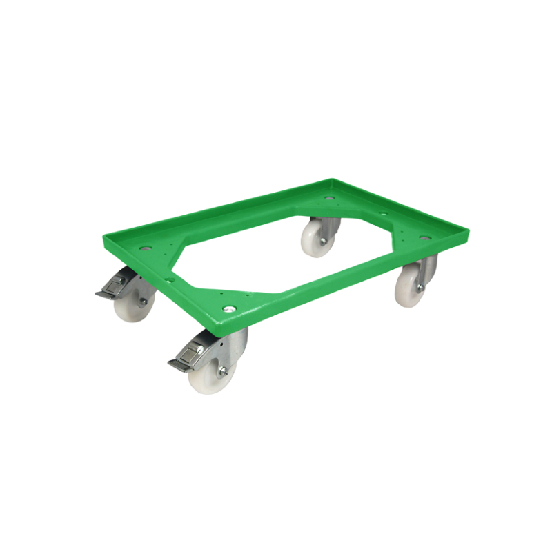 Chariot de transport 4 roues pivotantes PP avec freins - DOI-2100-040 - Linum