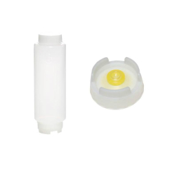 Bouteille souple membrane medium avec couvercle &agrave; vis blanc - FFO-1322-000 - Linum