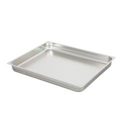 Bac gastronorme inox GN 2/1 60 MM Bord Plat PLEIN - GNP-2106-000 - Linum