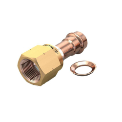 Raccord &agrave; sertir MaxiPro SAE 5/8' en laiton et joint en cuivre - CMP-2048-000 - Linum