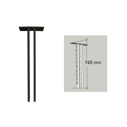 Rayonnages FIFO pour portes vitr&eacute;es Support de plafond ajustable - FIF-9508-020 - Linum