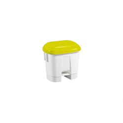 Poubelle &agrave; p&eacute;dale et couvercle color&eacute; ergonomique 30L - WPP-0030-080 - Linum