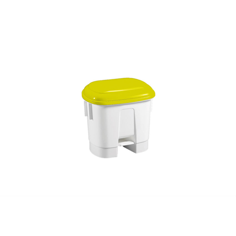 Poubelle &agrave; p&eacute;dale et couvercle color&eacute; ergonomique 30L - WPP-0030-080 - Linum
