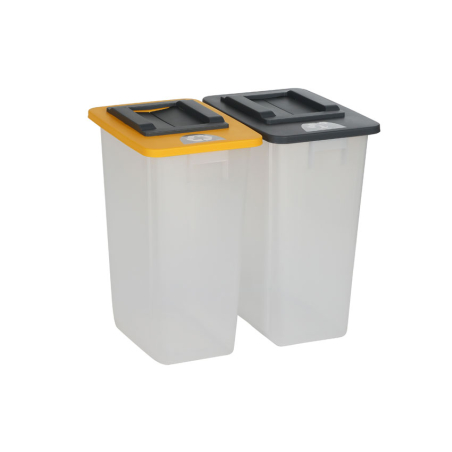 Collecteur de D&eacute;chets Rectangulaire 60L - WSB-0060-991 - Linum