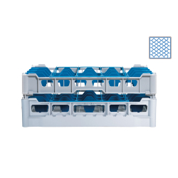 Casier &agrave; Verres 44 Compartiments pour Verres jusqu&rsquo;&agrave; H:155mm &Oslash;67mm - DWF-5155-061 - Linum