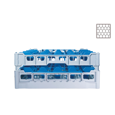 Casier &agrave; Verres 20 Compartiments pour Verres Hauteur max. 170mm - DWF-5170-050 - Linum