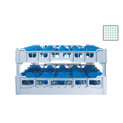 Casier &agrave; verres 36 compartiments pour verres jusqu'&agrave; H:215mm &Oslash;74mm - DWF-5215-041 - Linum