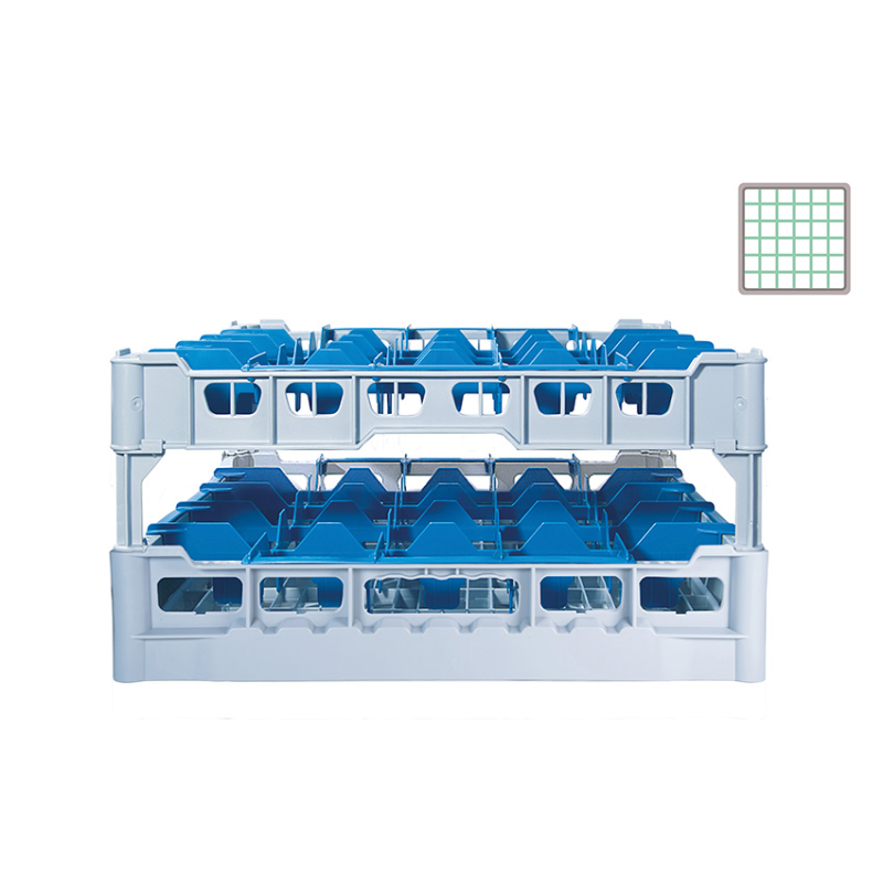 Casier &agrave; verres 36 compartiments pour verres jusqu'&agrave; H:215mm &Oslash;74mm - DWF-5215-041 - Linum