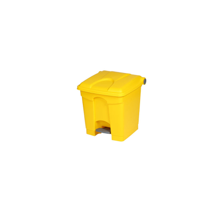 Poubelle &agrave; p&eacute;dale rectangulaire 30L anti-odeur - WPB-0030-080 - Linum