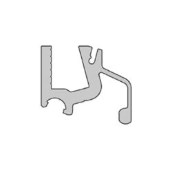 Profil pour vitrine Aluminium 6 mm - 12211.10 - Linum