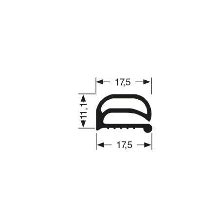 Joint de porte pour meubles frigo Aimant&eacute; - JPF-0230-050 - Linum
