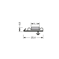 Joint de porte pour meubles frigo Magn&eacute;tique - JPC-1710-020 - Linum