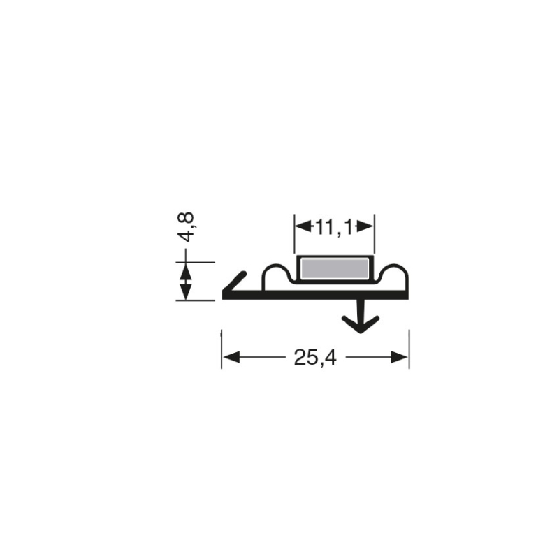 Joint de porte pour meubles frigo Magn&eacute;tique - JPC-1710-020 - Linum