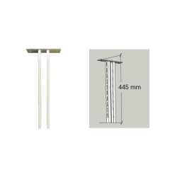 Support de plafond pour rayonnages FIFO - L445mm, H2100-2400mm - FIF-9506-010 - Linum