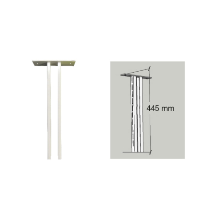Support de plafond pour rayonnages FIFO - L445mm, H2100-2400mm - FIF-9506-010 - Linum