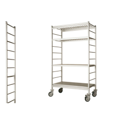 Echelle en Aluminium Anodis&eacute; pour Rayonnage Mobile - LCA-1607-000 - Linum