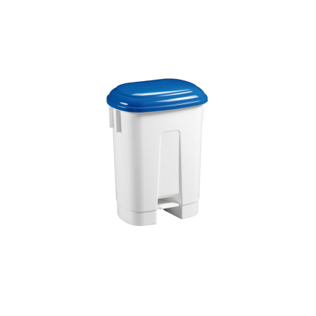Poubelle &agrave; P&eacute;dale et Couvercle Color&eacute; - 60 L - WPP-0060-060 - Linum