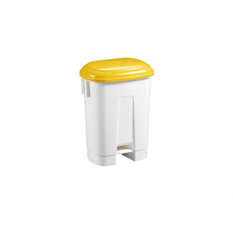 Poubelle &agrave; P&eacute;dale et Couvercle Color&eacute; 60L - WPP-0060-080 - Linum