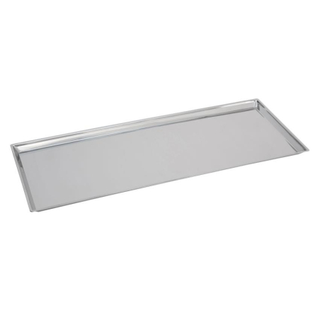 Plat de pr&eacute;sentation rectangulaire inox brillant - LIP-8030-841 - Linum