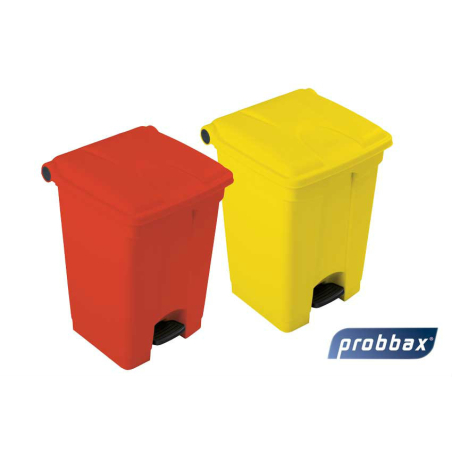 Poubelle &agrave; p&eacute;dale Rectangulaire 45L - WPB-0045-080 - Linum