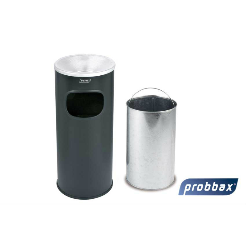 Borne cendrier avec poubelle int&eacute;gr&eacute;e 30L - ATF-4401-022 - Linum