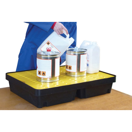 Bac de r&eacute;tention r&eacute;sistant aux produits chimiques - 20L - REJ-0011-080 - Linum