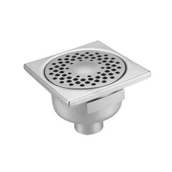 Siphon en inox 150x150mm - sortie verticale 50mm - Linum - FMC-2101-000