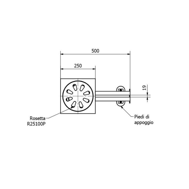 Couvercle de Caniveau [Acier Inoxydable AISI 304] - R25100P - Linum