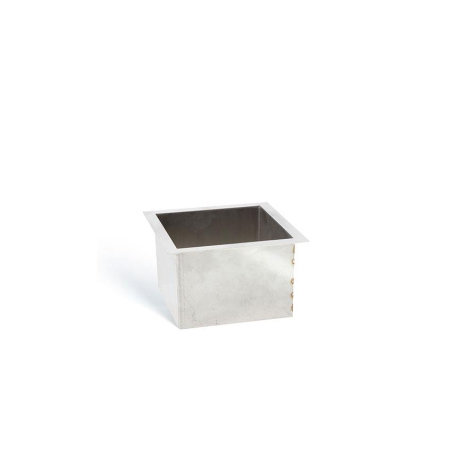 Vide-ordures carr&eacute;s en inox Caract&eacute;ristique principale acier inox AISI 304 - SWK-1060-000 - Linum