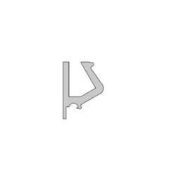 Profil Support de Verre Perc&eacute; - 12223.40 - Linum