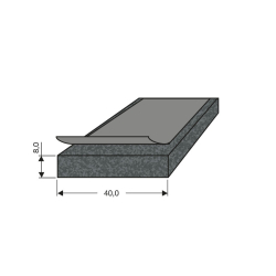 Joint de porte pour chambre froide Caoutchouc cellulaire autocollant - JMG-0140-020 - Linum