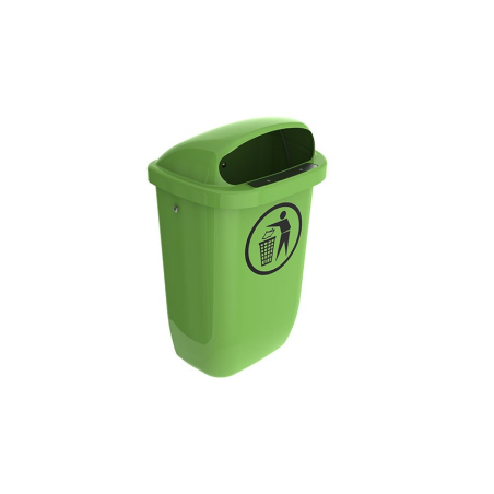 Corbeille &agrave; D&eacute;chets Tr&egrave;s Durable 50L - PCO-5000-040 - Linum