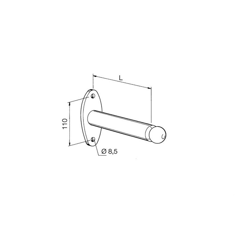 Penderie Murale Saillie 150mm - CHB-3071-852 - Linum