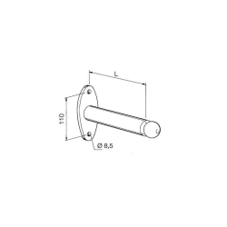 Penderie murale saillie 200mm - CHB-3072-852 - Linum