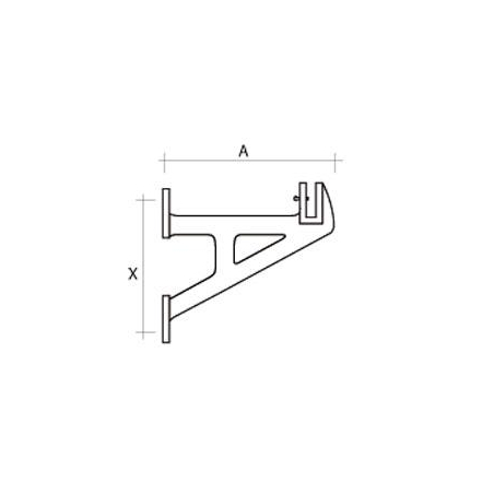 Penderie pour chambres froides Console en 'A' avec saillie 200mm - CHB-4160-000 - Linum