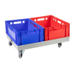 Chariot de Transport Polypropyl&egrave;ne Gris avec Rebord - DOI-4001-050 - Linum