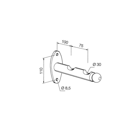 Penderie murale en saillie 175mm pour chambres froides - CHB-3073-852 - Linum
