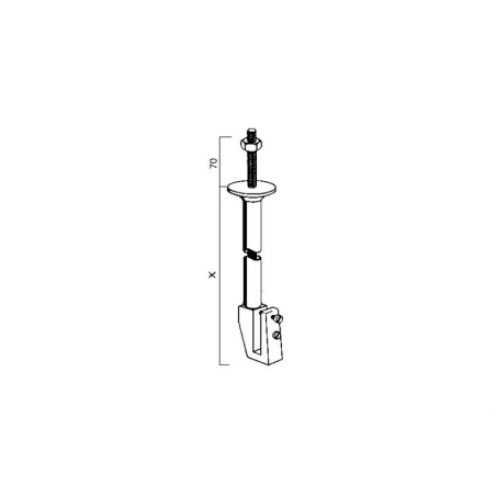 Penderie pour chambres froides Support Plafonnier Long - CHB-8150-000 - Linum