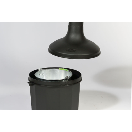 Cendrier sur pied 10L avec seau &agrave; galva - ATP-0002-022 - Linum