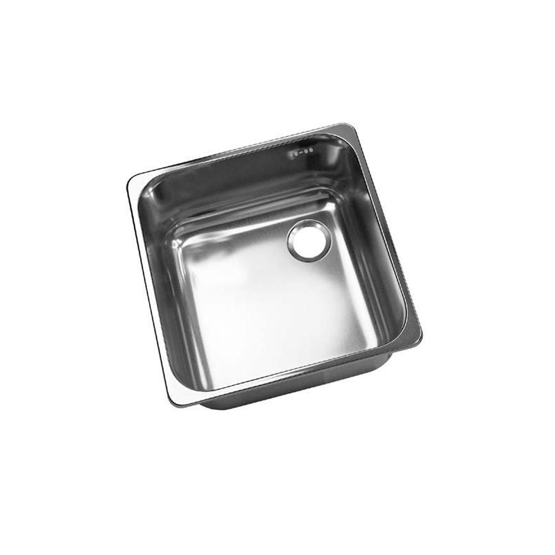 Cuve en inox Ronda Carr&eacute;e &agrave; Encastrer avec Trop-Plein - RTL-3510-000 - Linum