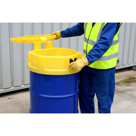 Entonnoir pour F&ucirc;t 220L Jaune Avec Couvercle - REJ-8000-080 - Linum