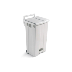 Poubelle avec couvercle color&eacute; et p&eacute;dale - WPP-0090-010 - Linum