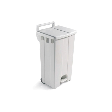 Poubelle avec couvercle color&eacute; et p&eacute;dale - WPP-0090-010 - Linum