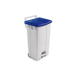 Poubelle &agrave; p&eacute;dale et couvercle color&eacute; 90L - WPP-0090-060 - Linum