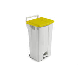 Poubelle &agrave; p&eacute;dale et couvercle color&eacute; 90L - WPP-0090-080 - Linum